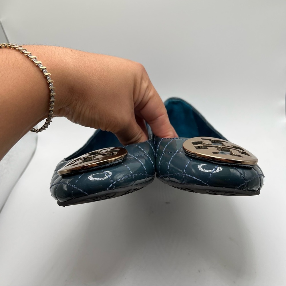 EUC Tory Burch Quinn Ballet Flat size 8.5 women’s - Picture 4 of 10